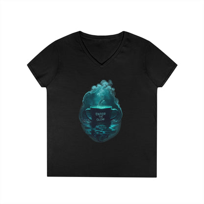 Enter The Glow Women's V-Neck Tee