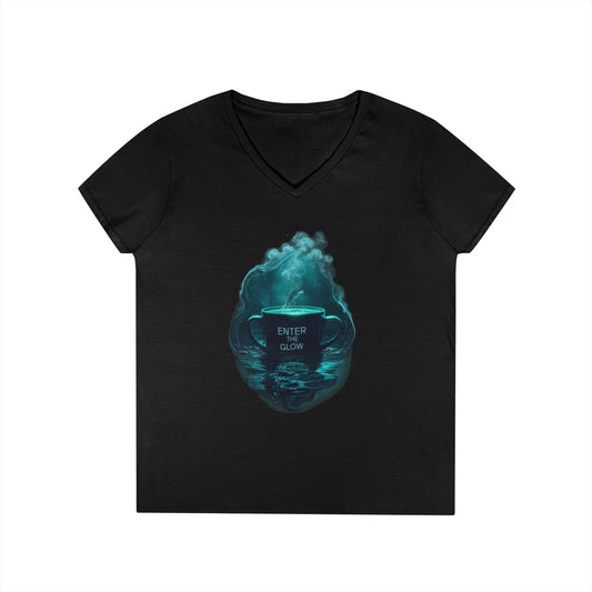 Enter The Glow Women's V-Neck Tee