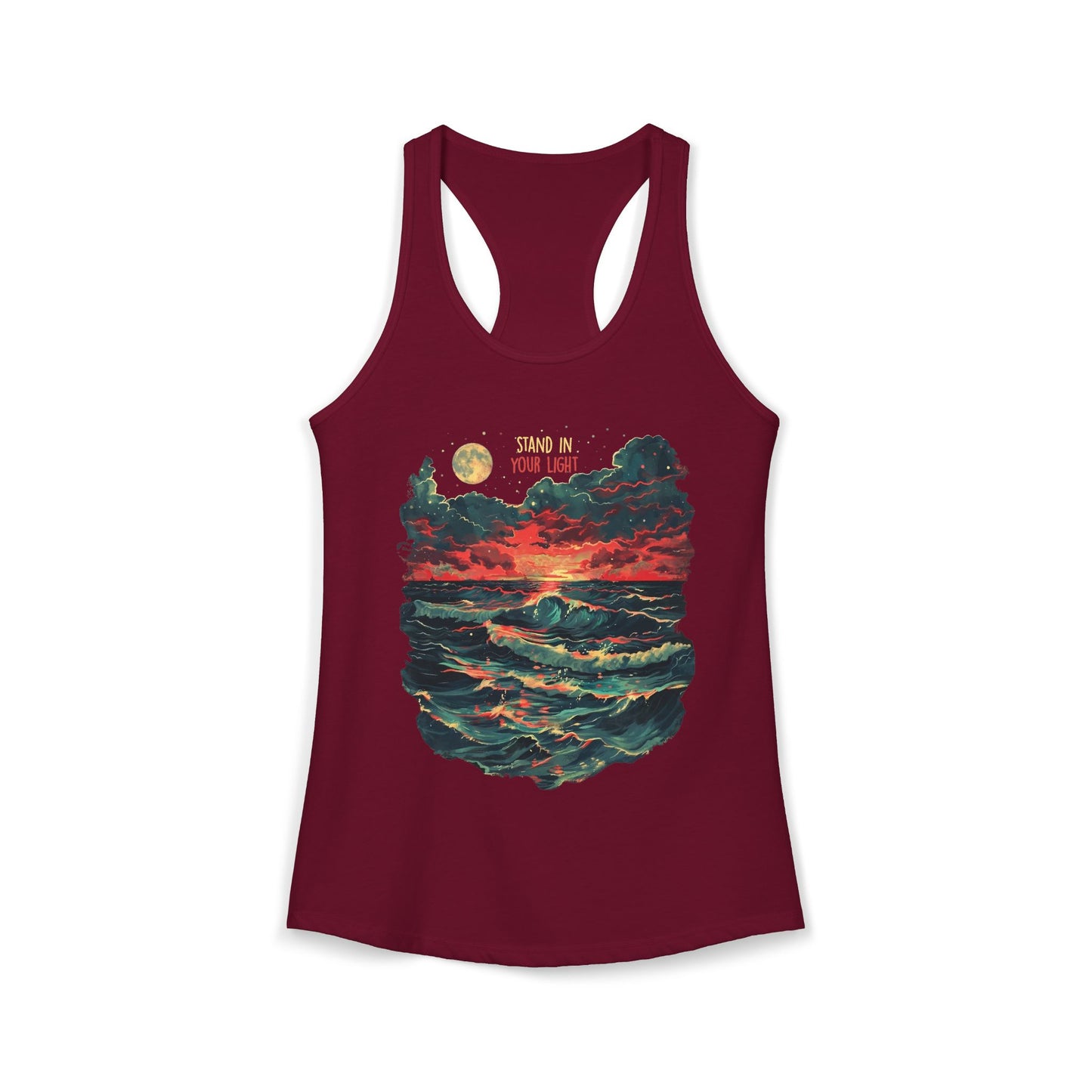 Stand In Your Light Women's Ideal Racerback Tank