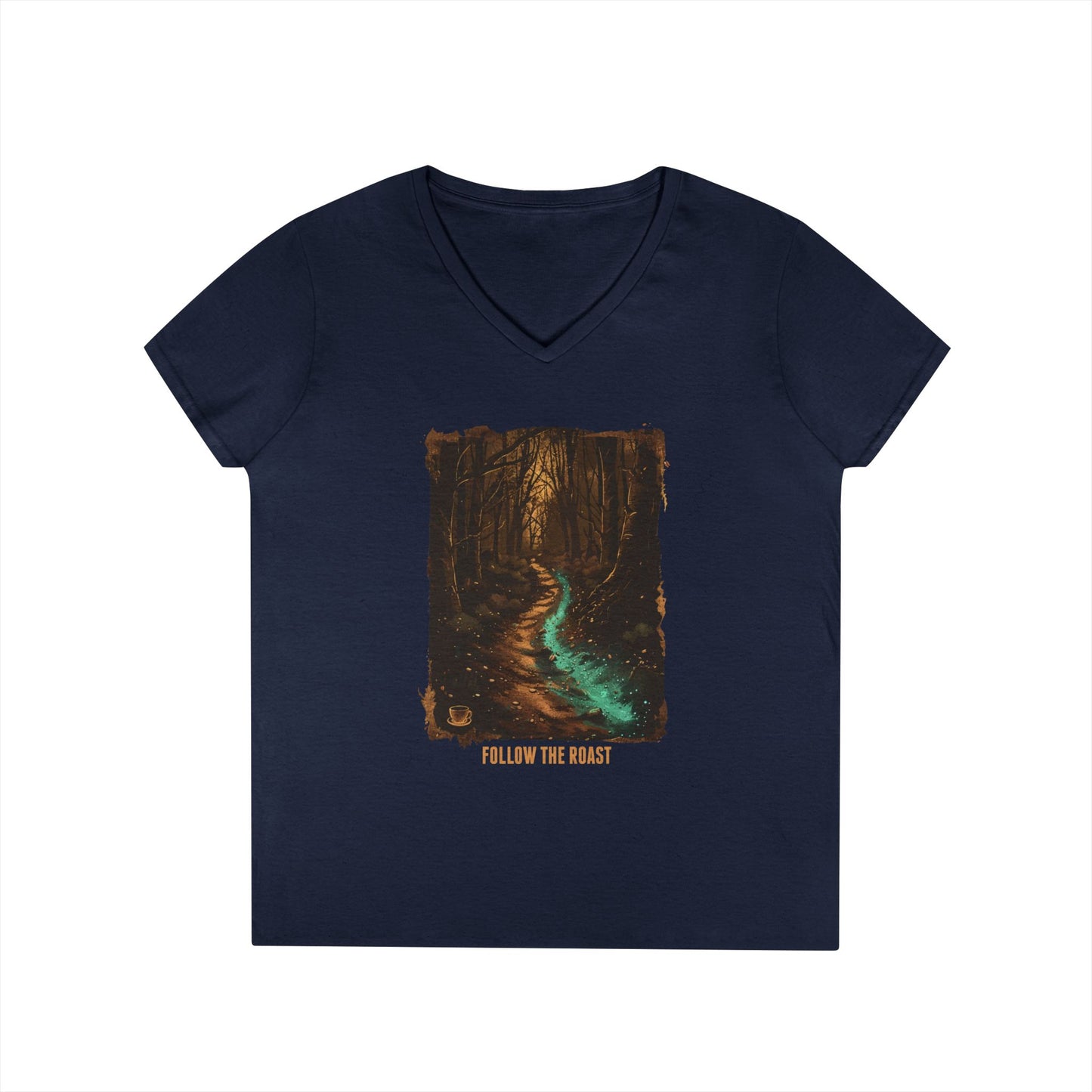 Follow The Roast Women's V-Neck Tee