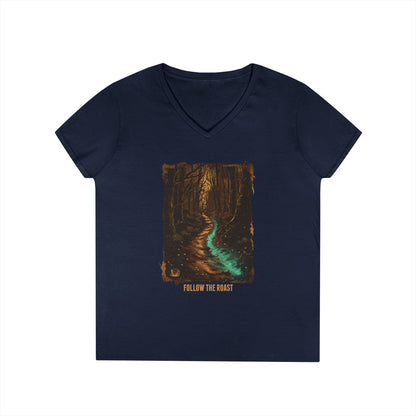 Follow The Roast Women's V-Neck Tee