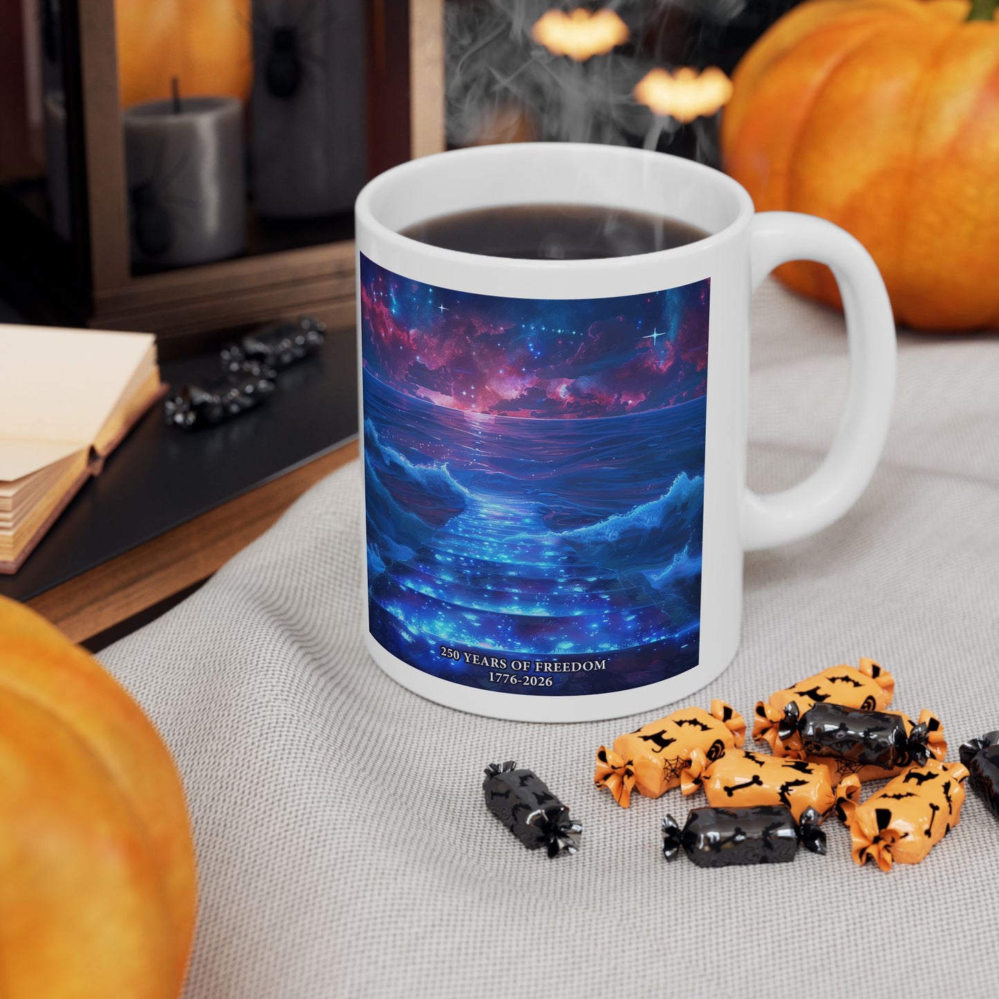 250 Years of Freedom 1776-2026 Independence Day USA Ceramic Mug (11oz/15oz)