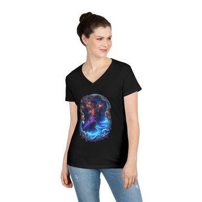 A Glowing Shore Women's V-Neck Tee