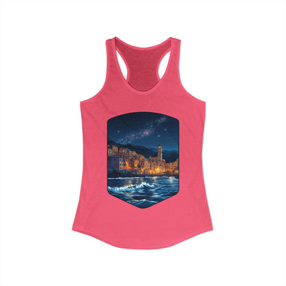 The Lightening City At The Coast Women's Ideal Racerback Tank