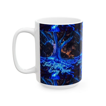 Find Light In Every Wave Ceramic Mug (11oz/15oz)