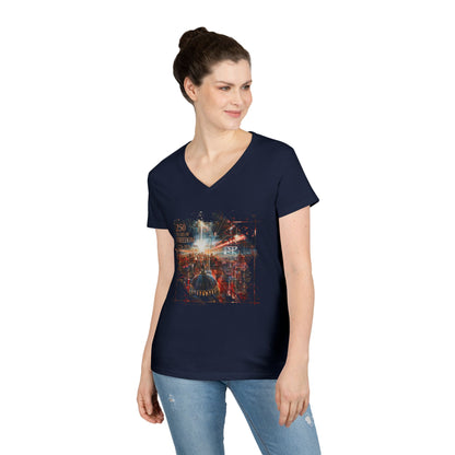 250 Years of Freedom 1776-2026 Independence Day USA Women's V-Neck Tee