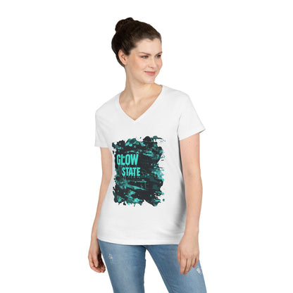 Glow State Women's V-Neck Tee