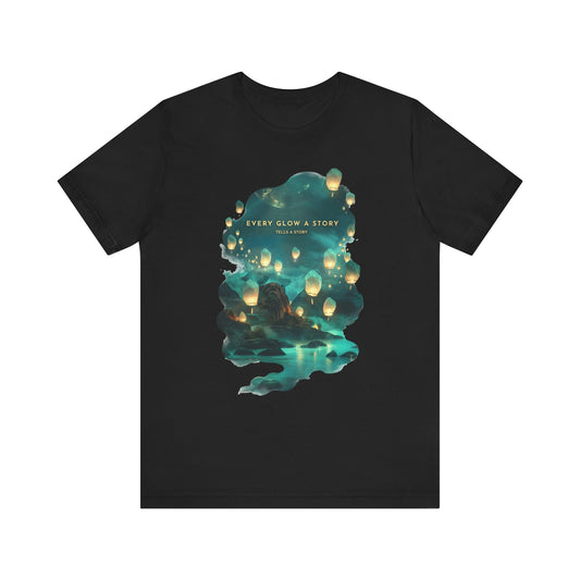 Every Glow a Story Tells a Story Unisex Tee
