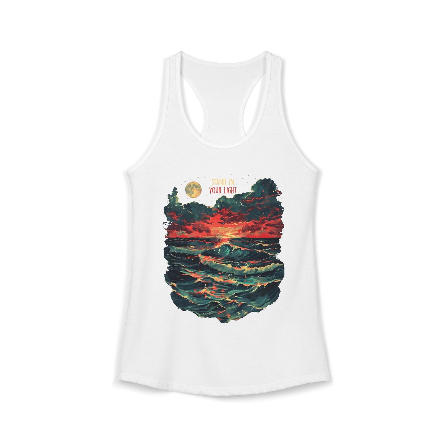 Stand In Your Light Women's Ideal Racerback Tank