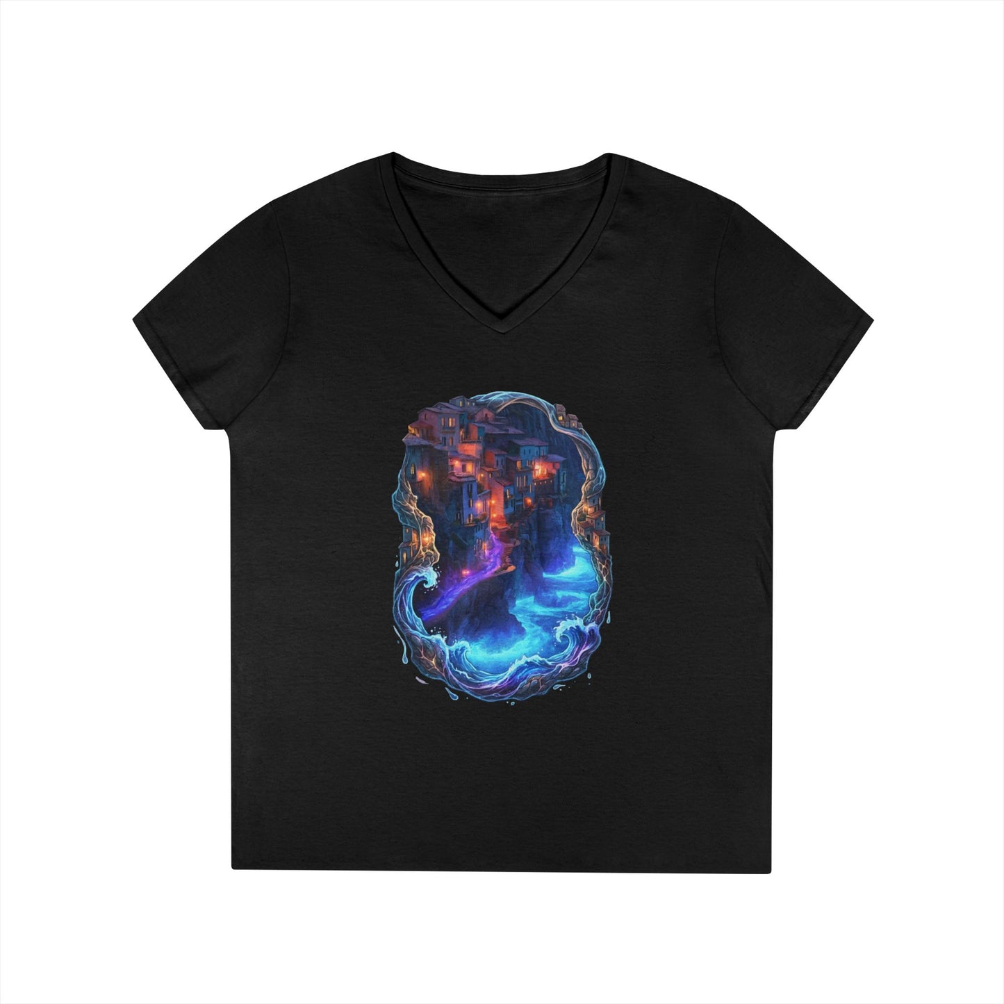 A Glowing Shore Women's V-Neck Tee