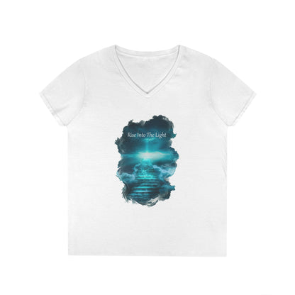 Rise Into The Light Women's V-Neck Tee