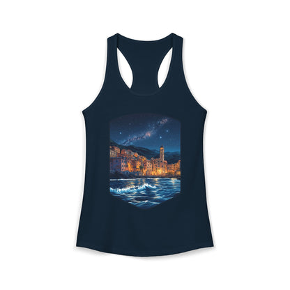 The Lightening City At The Coast Women's Ideal Racerback Tank