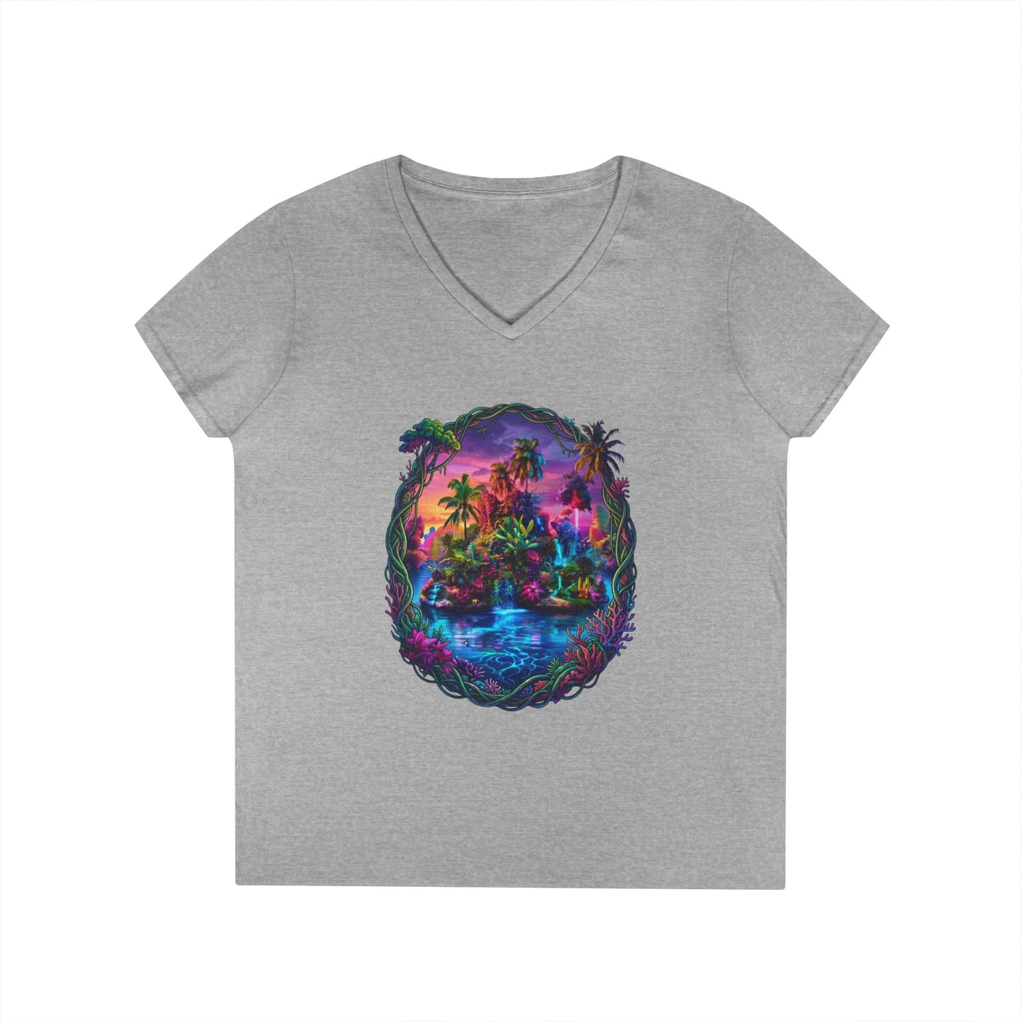 The Lightening Lake Women's V-Neck Tee