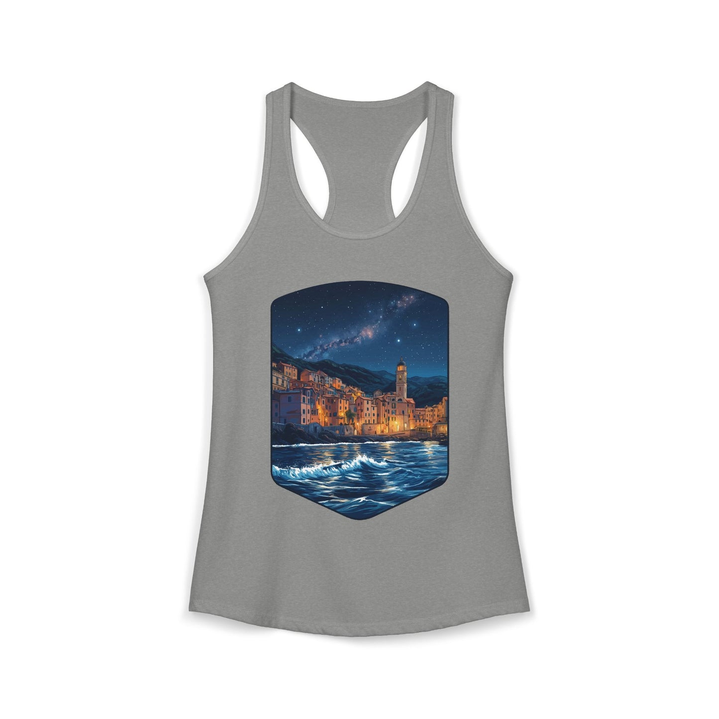 The Lightening City At The Coast Women's Ideal Racerback Tank