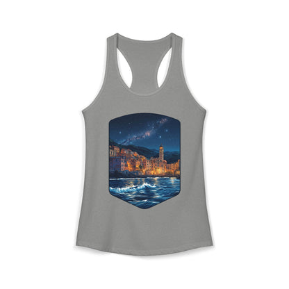 The Lightening City At The Coast Women's Ideal Racerback Tank