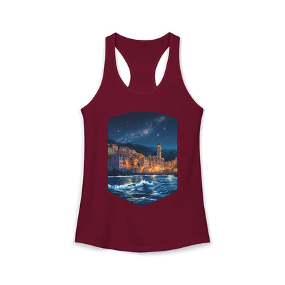 The Lightening City At The Coast Women's Ideal Racerback Tank