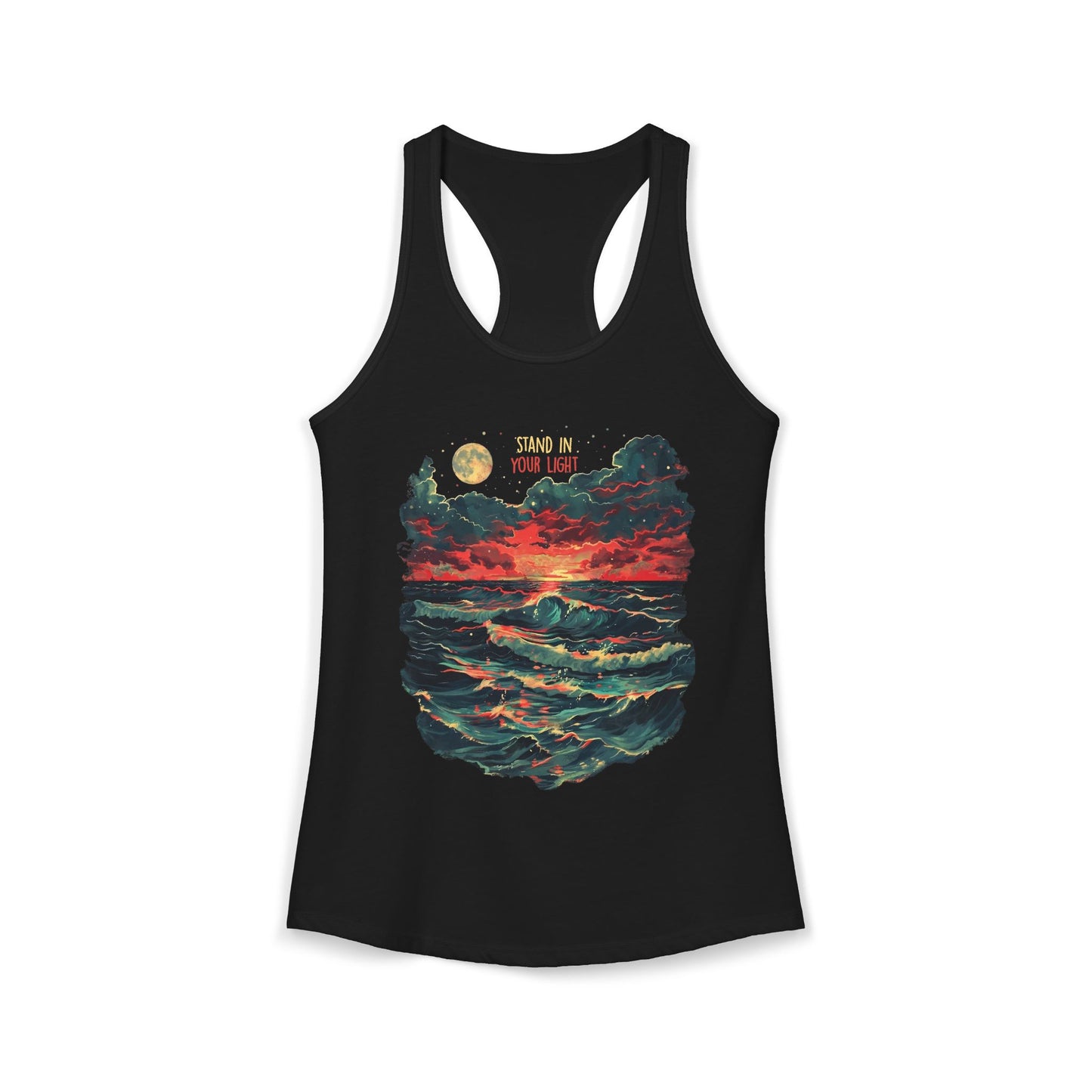 Stand In Your Light Women's Ideal Racerback Tank