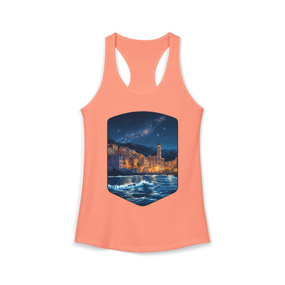 The Lightening City At The Coast Women's Ideal Racerback Tank