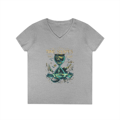 Time Shapes The Light Women's V-Neck Tee