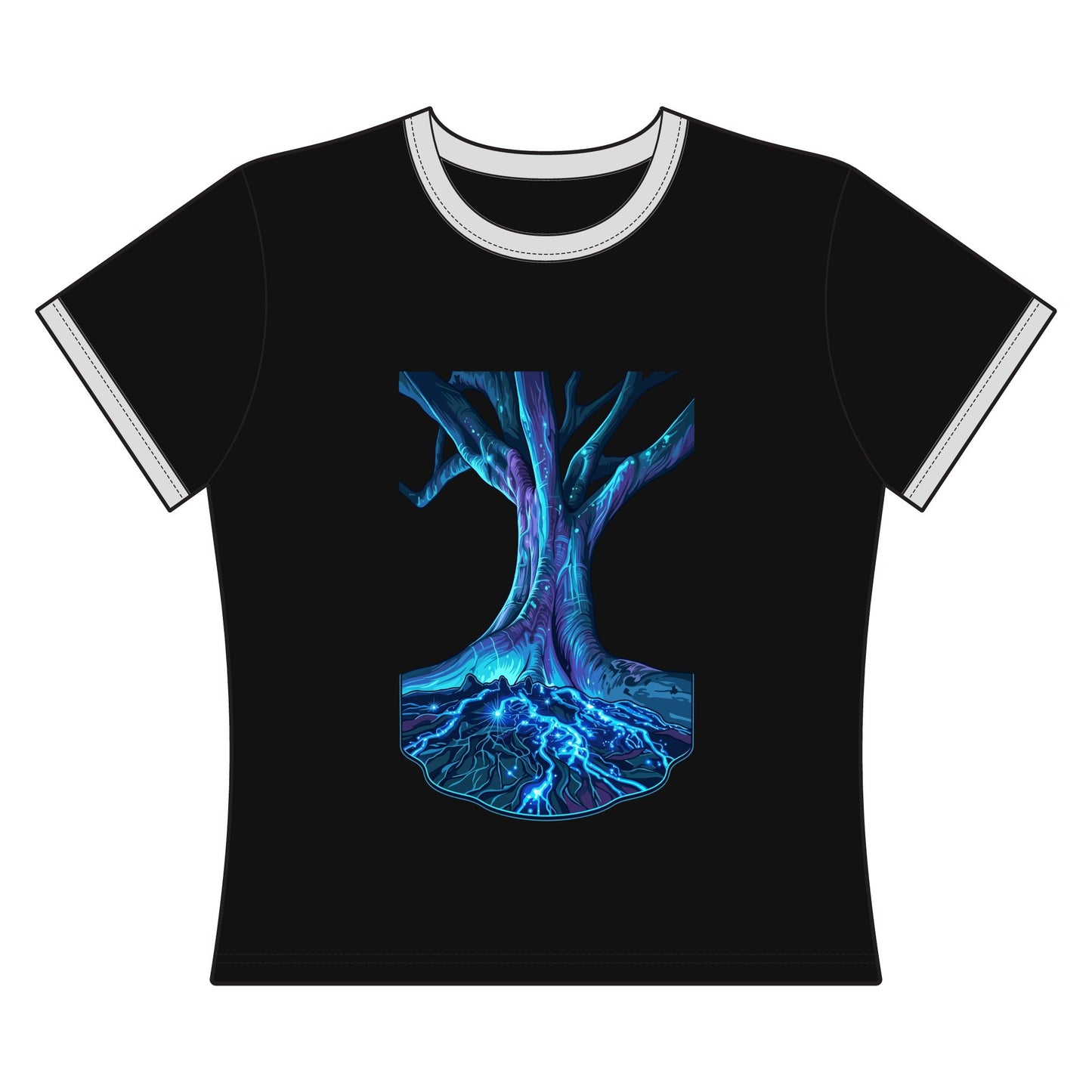 Light In The Tree Women's Ringer Tee