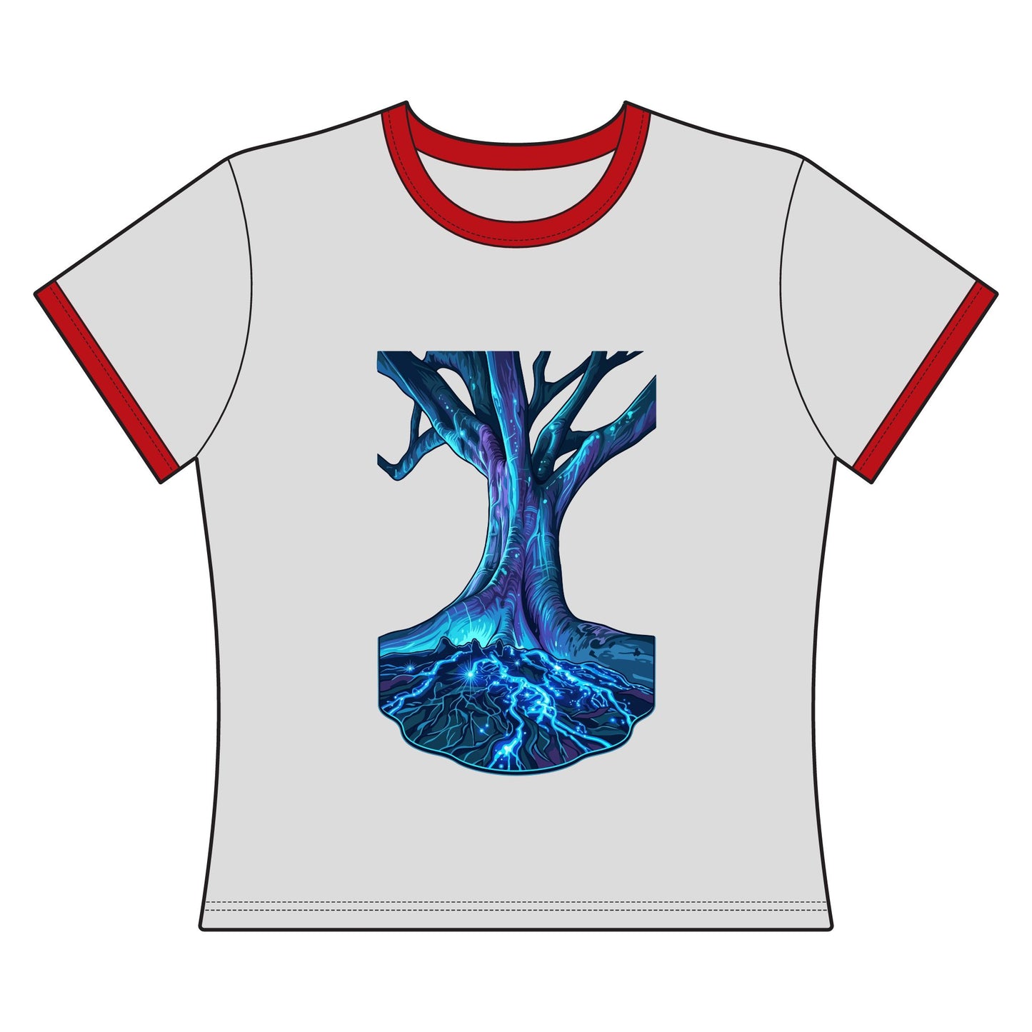 Light In The Tree Women's Ringer Tee