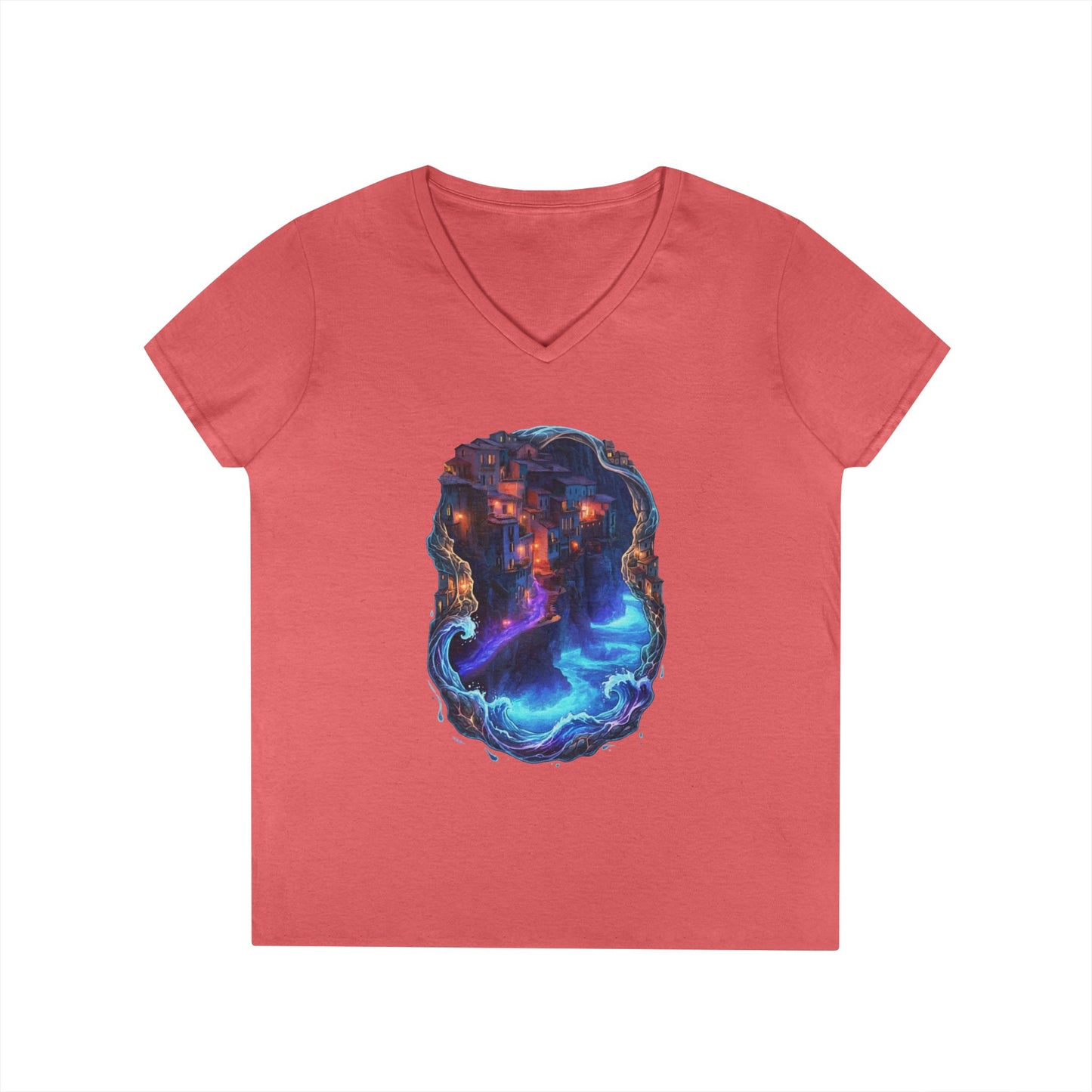 A Glowing Shore Women's V-Neck Tee