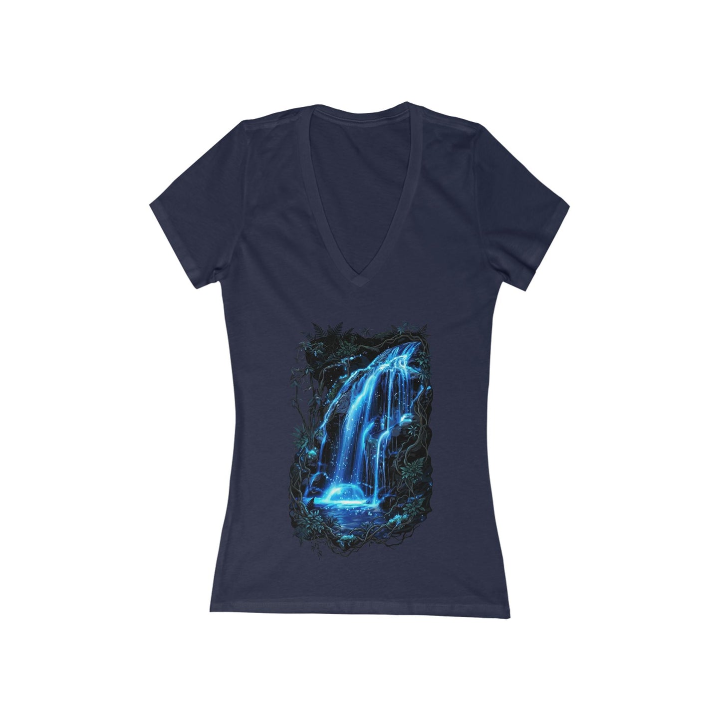 Fluid of Light Women's Deep V-neck Tee