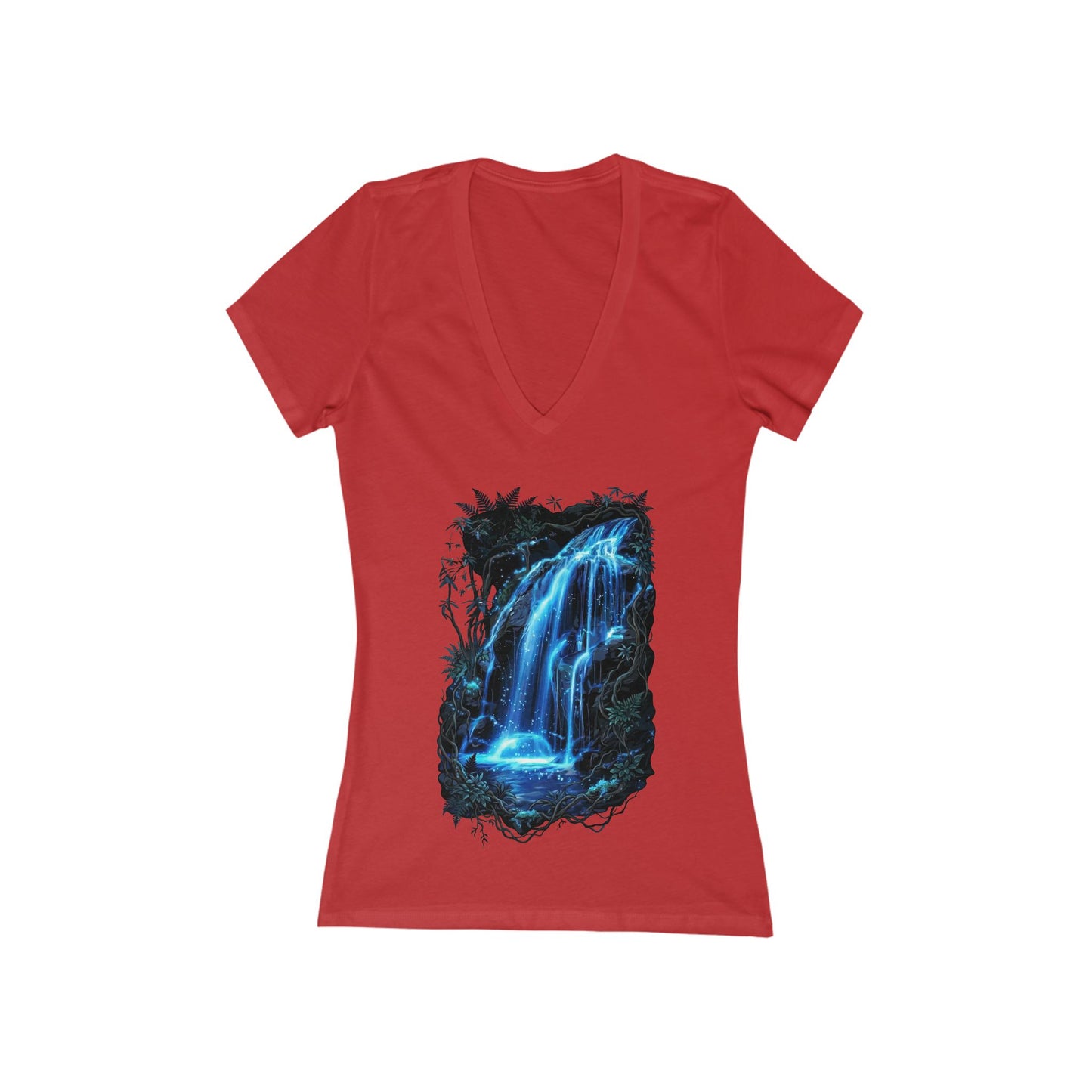 Fluid of Light Women's Deep V-neck Tee