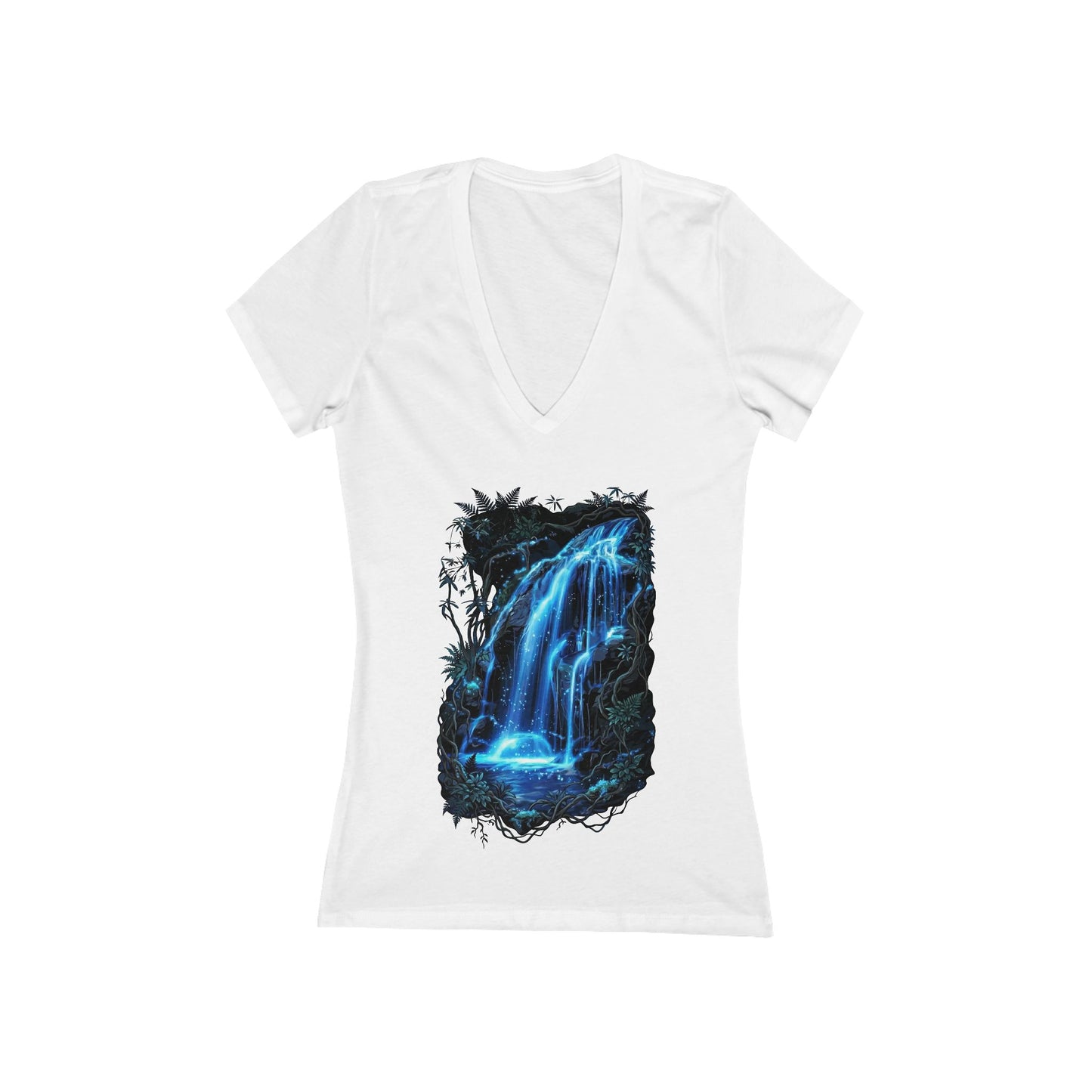 Fluid of Light Women's Deep V-neck Tee