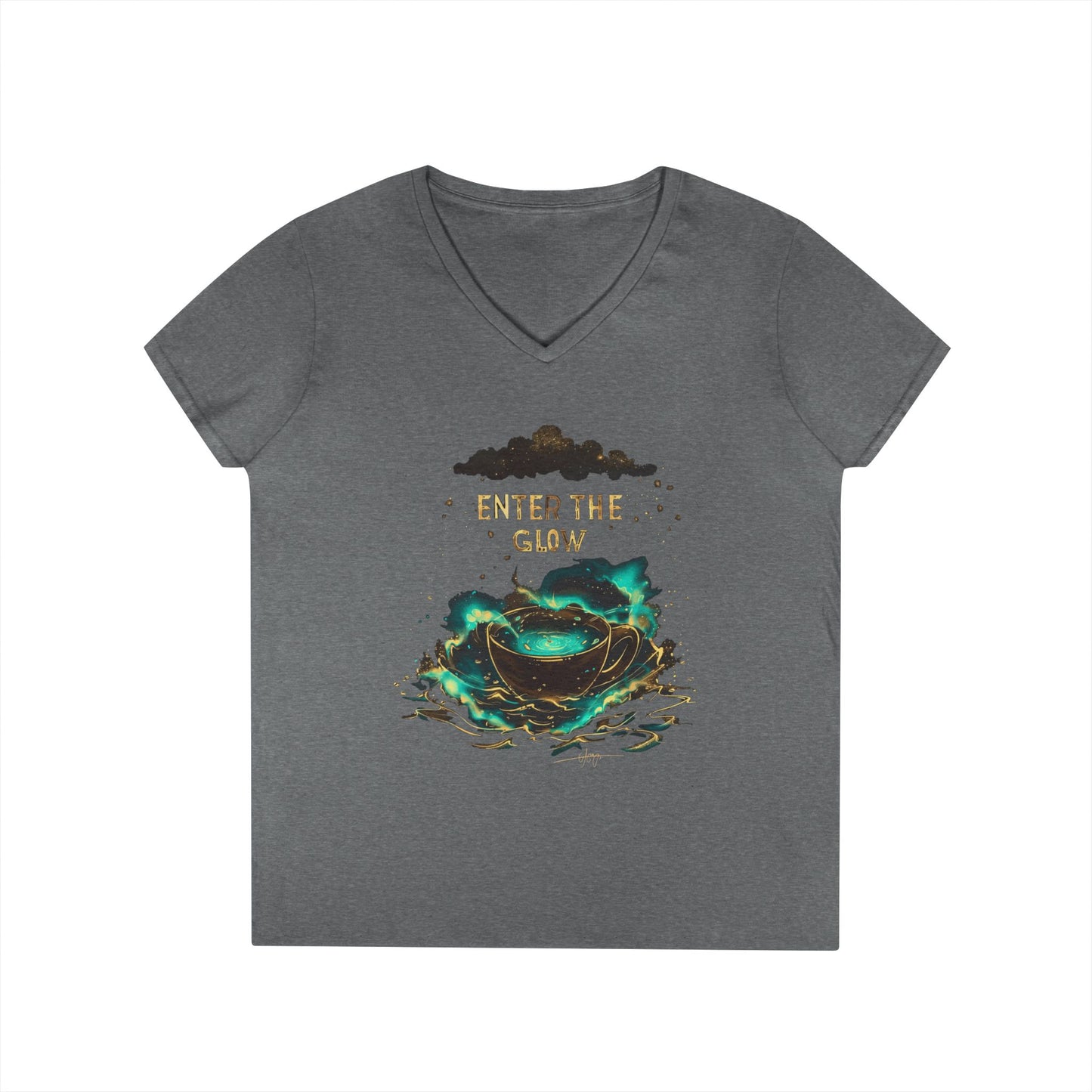 Enter The Glow Women's V-Neck Tee