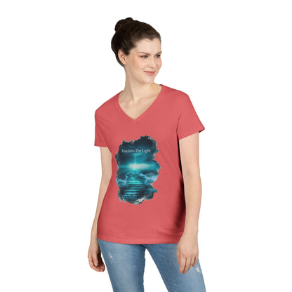 Rise Into The Light Women's V-Neck Tee