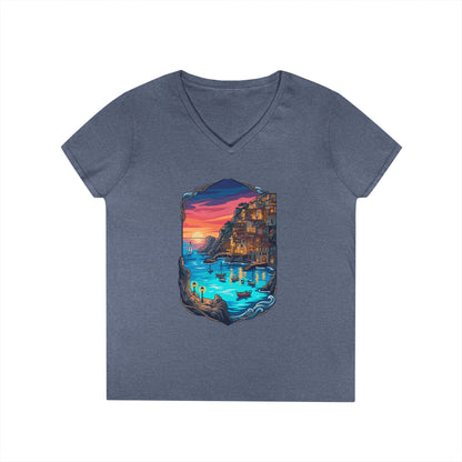 The Shining Bay Women's V-Neck Tee