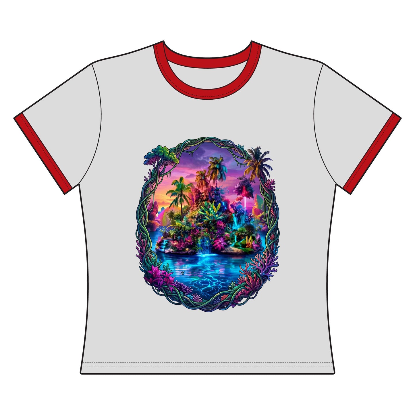 The Lightening Lake Women's Ringer Tee