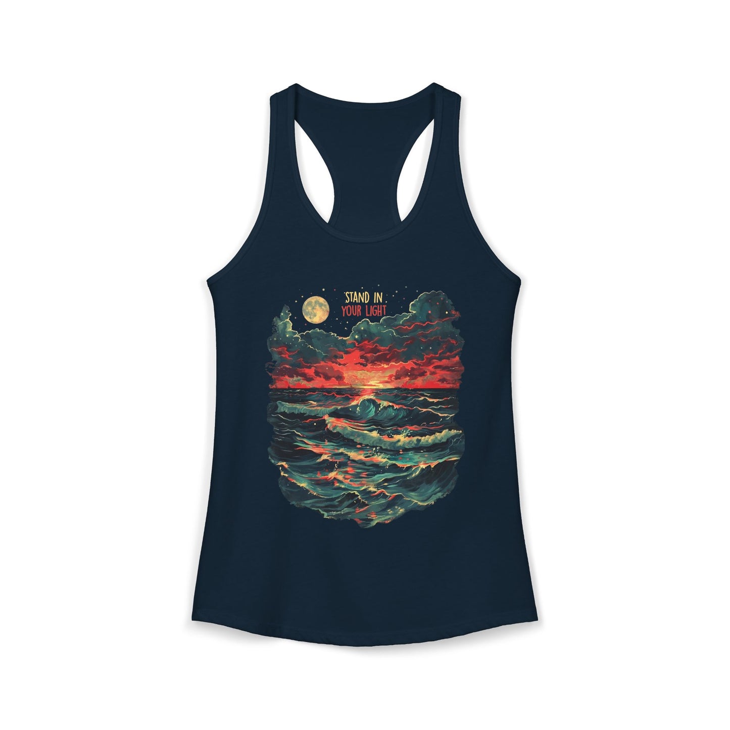 Stand In Your Light Women's Ideal Racerback Tank