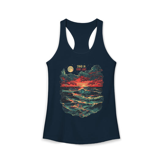 Stand In Your Light Women's Ideal Racerback Tank