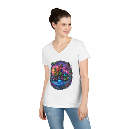 The Lightening Lake Women's V-Neck Tee