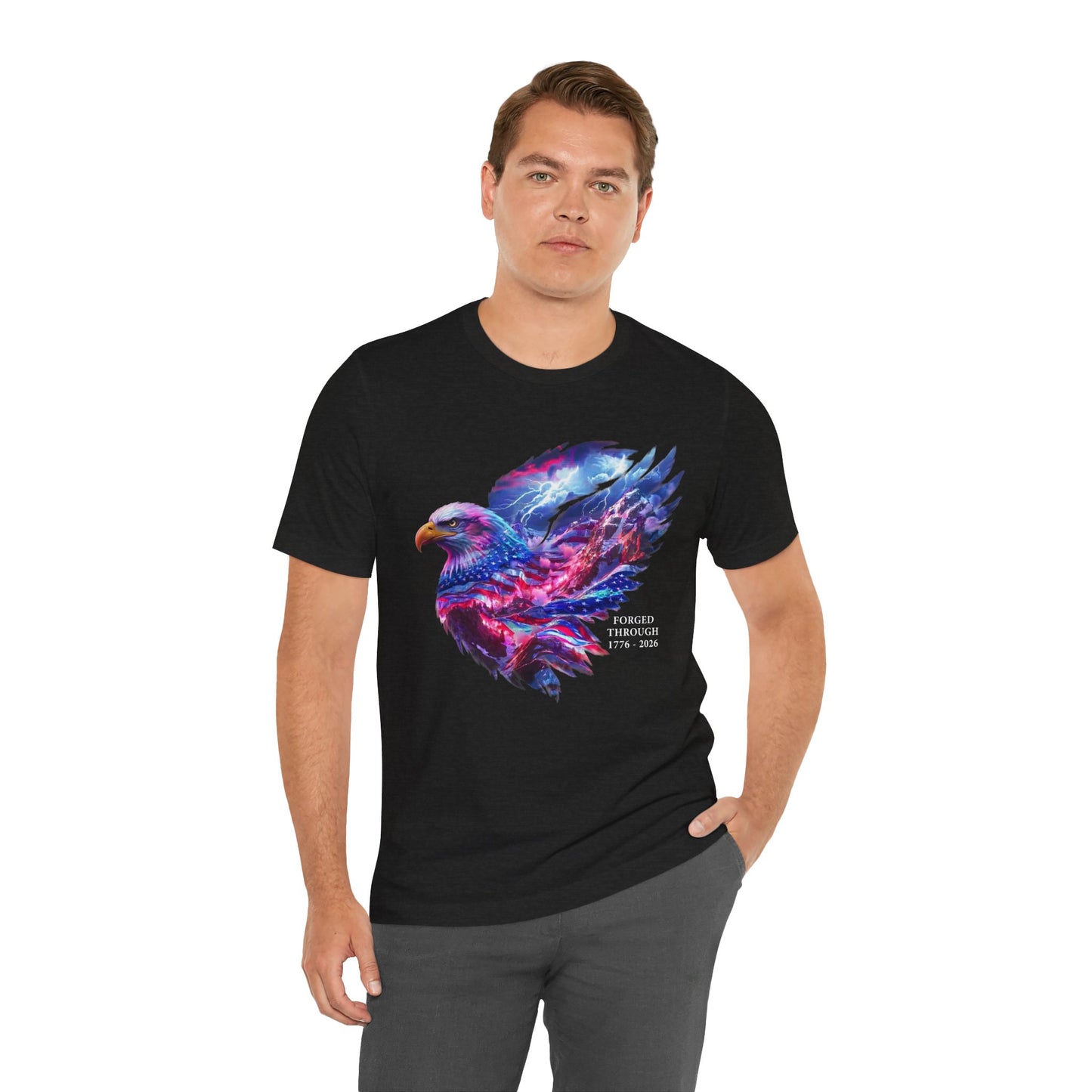 Forged Through 1776-2026 Independence Day USA  Unisex Tee