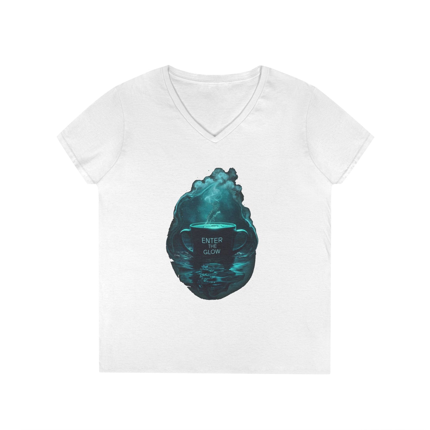 Enter The Glow Women's V-Neck Tee