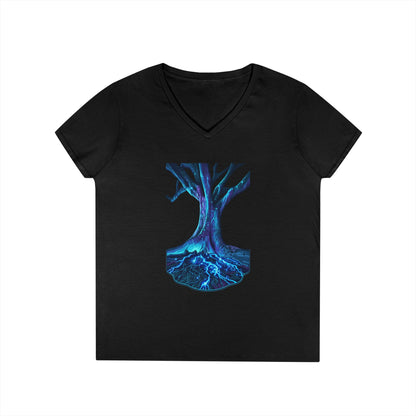 Light In The Tree Women's V-Neck Tee