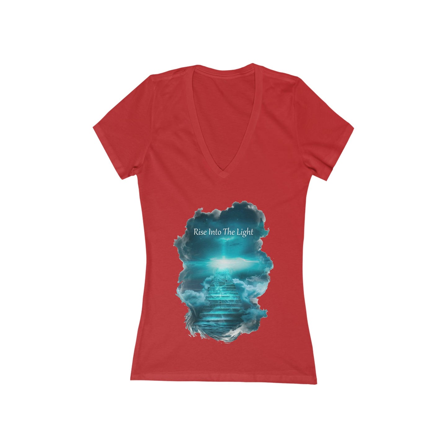 Rise Into The Light Women's Deep V-neck Tee