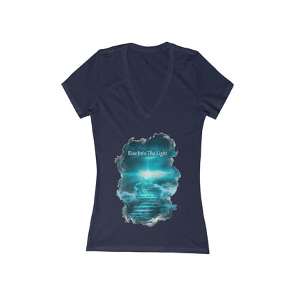 Rise Into The Light Women's Deep V-neck Tee