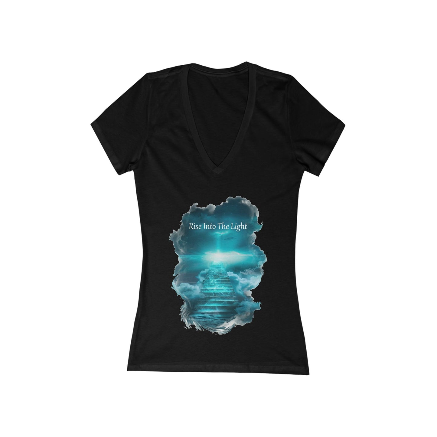 Rise Into The Light Women's Deep V-neck Tee