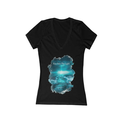 Rise Into The Light Women's Deep V-neck Tee