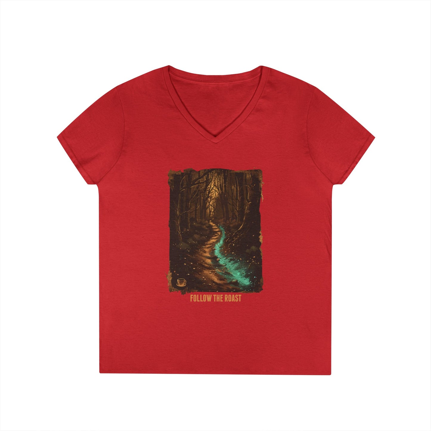 Follow The Roast Women's V-Neck Tee