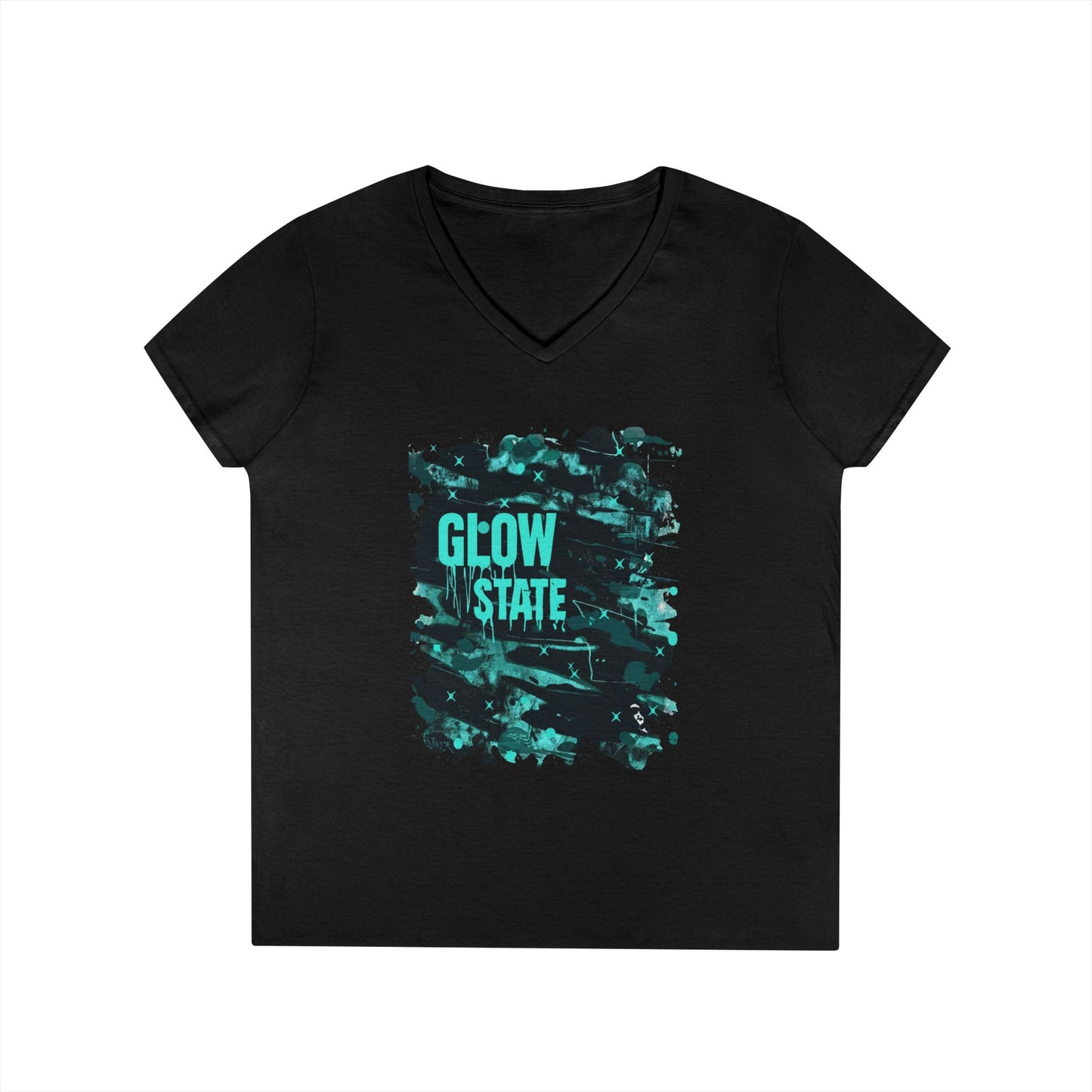 Glow State Women's V-Neck Tee